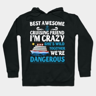 Best Awesome Cruising Friend I'm Crazy She's Wild Together We're Dangerous Hoodie